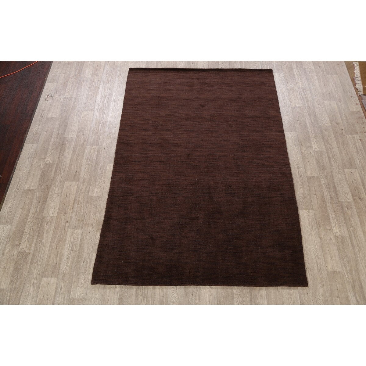 Modern Solid Gabbeh Oriental Home Decor Area Rug Wool Hand-Knotted - 6'4" x 9'2"