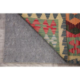 Modern Southwestern Kilim Diamond Handmade Wool Turkish Area Rug - 5'9" x 3'10"