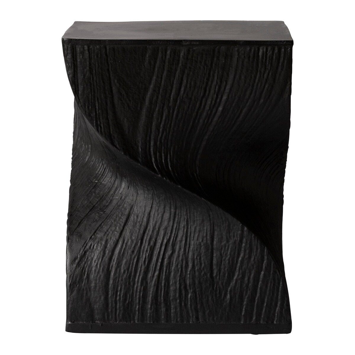 Onyx Square Side Table in Fiberstone Modern Accent Side Table for Indoor and Outdoor