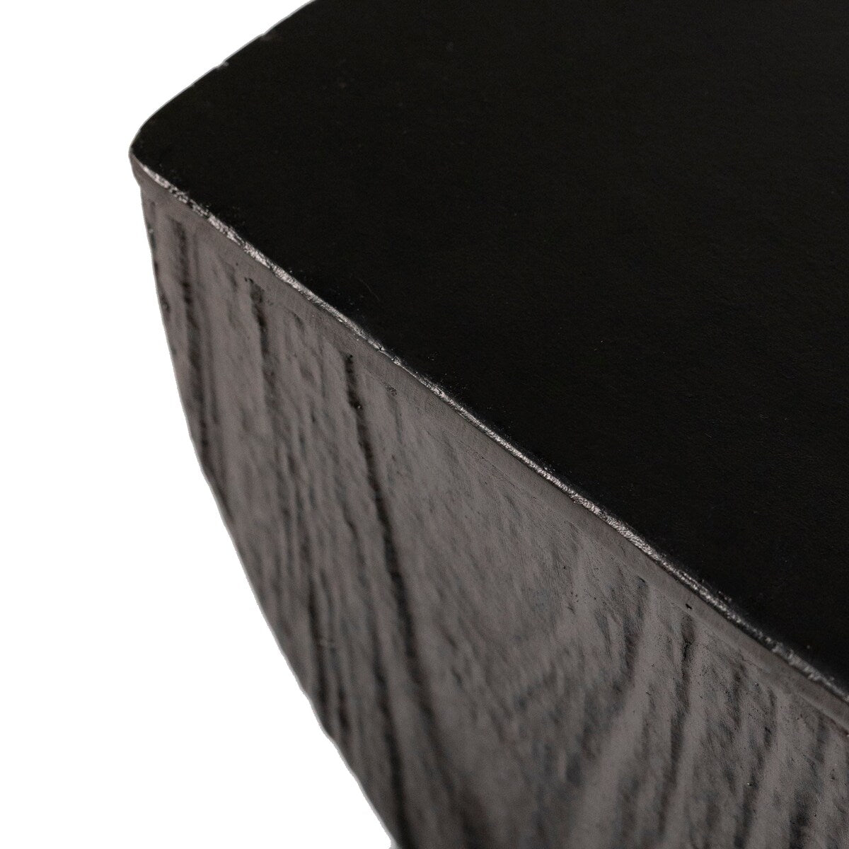 Onyx Square Side Table in Fiberstone Modern Accent Side Table for Indoor and Outdoor