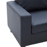 Modern Style 2-Seat Sofa PU Leather Upholstered Couch Furniture for Home Office