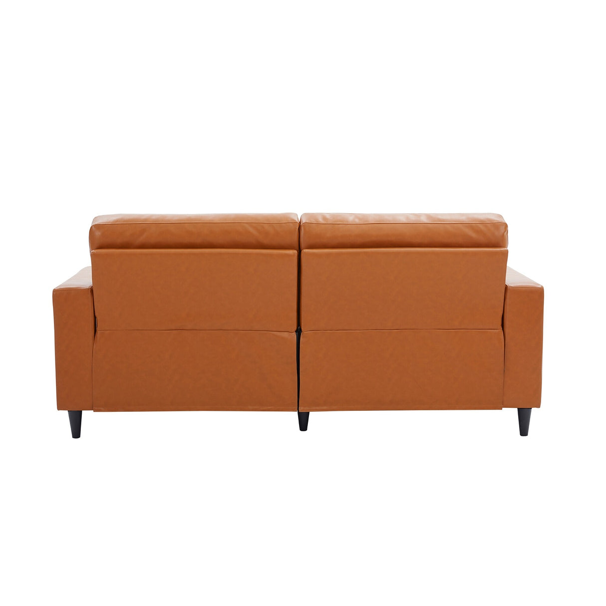 Modern Style 2-Seat Sofa PU Leather Upholstered Couch Furniture for Home Office