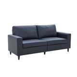 Modern Style 2-Seat Sofa PU Leather Upholstered Couch Furniture for Home Office
