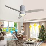 Modern Style 52 Inch Indoor Flush Mount Ceiling Fan