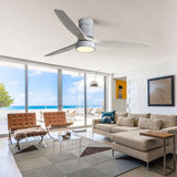 Modern Style 52 Inch Indoor Flush Mount Ceiling Fan