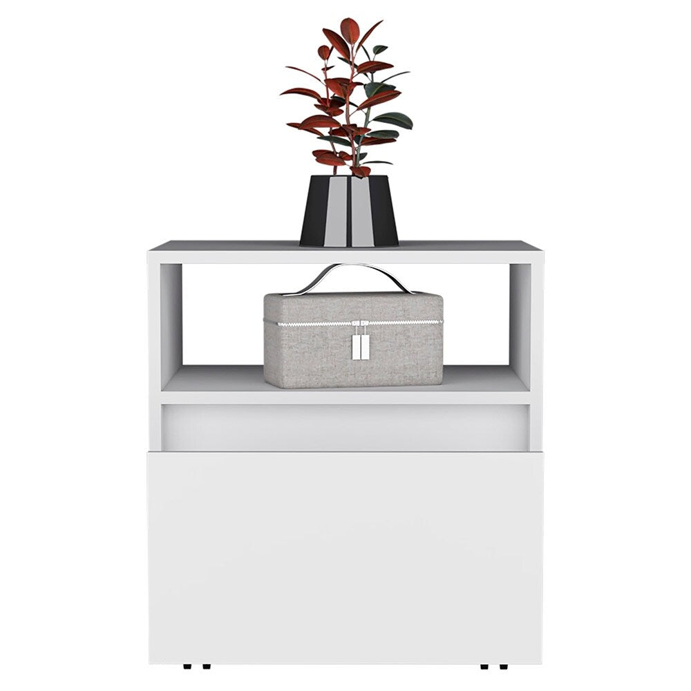Modern Style Bedroom Nightstand With One Drawer