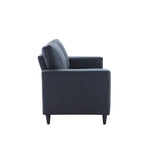Modern Style Loveseat PU Leather Upholstered Couch Furniture for Home or Office (Loveseat)