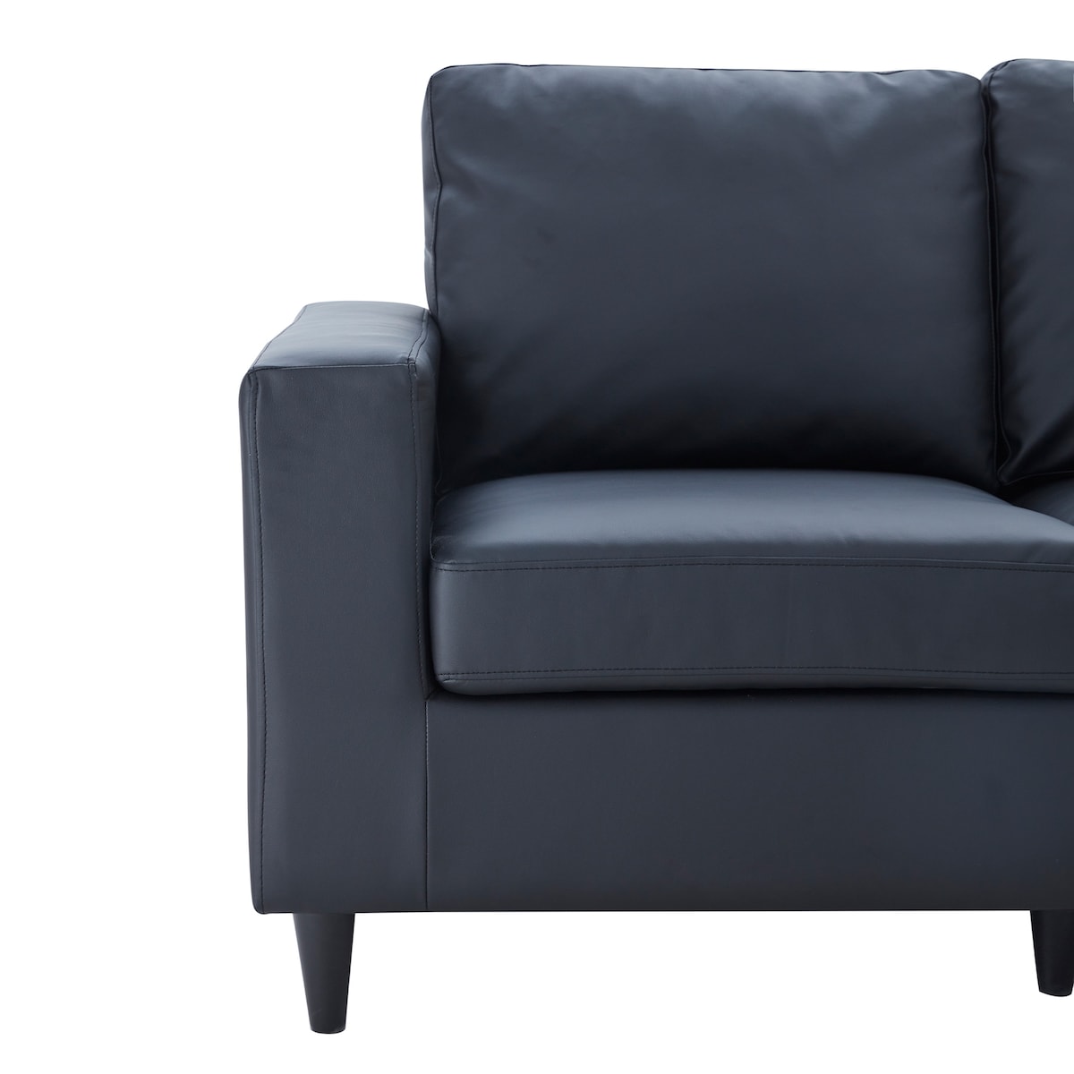 Modern Style Loveseat PU Leather Upholstered Couch Furniture for Home or Office (Loveseat)