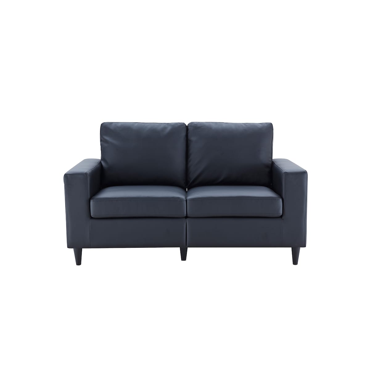 Modern Style Loveseat PU Leather Upholstered Couch Furniture for Home or Office (Loveseat)