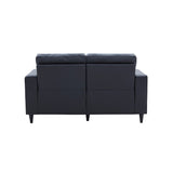 Modern Style Loveseat PU Leather Upholstered Couch Furniture for Home or Office (Loveseat)