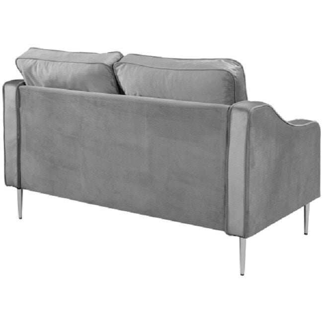 Modern Style Loveseat Velvet Upholstered Couch Furniture for Home or Office (2-Seat)