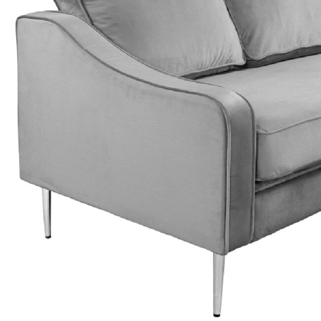 Modern Style Loveseat Velvet Upholstered Couch Furniture for Home or Office (2-Seat)