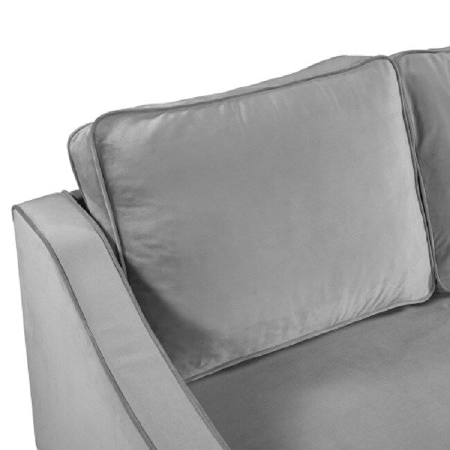 Modern Style Loveseat Velvet Upholstered Couch Furniture for Home or Office (2-Seat)