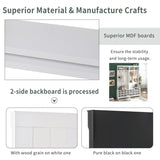 Modern Style Multiple Functions Hallway Coat Rack with Metal Black Hooks