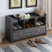 Modern Style Shoe Bench With Three shelves