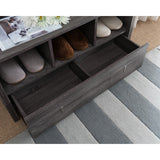 Modern Style Shoe Bench With Three shelves