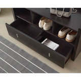 Modern Style Shoe Bench With Three shelves