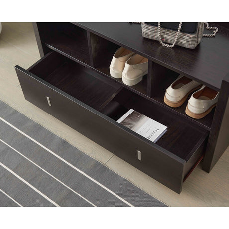 Modern Style Shoe Bench With Three shelves