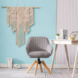 Modern Style Solid Wood Legs Linen Cloth Soft Bag Indoor Lounge Chair