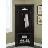 Modern Style Wooden Hall Tree, Brown