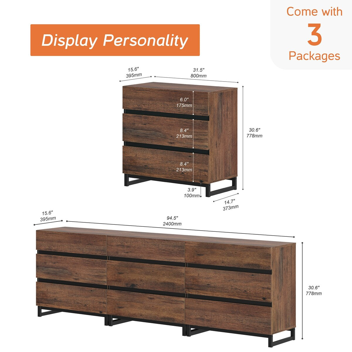 Modern TV Stand for TVs up to 100 inch