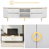 Modern TV Stand for TVs up to 80 Inches, Entertainment Center , Wood TV Console Table