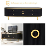Modern TV Stand for TVs up to 80 Inches, Entertainment Center , Wood TV Console Table