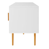 Modern TV Stand with 5 Champagne Legs - Durable