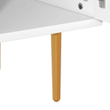 Modern TV Stand with 5 Champagne Legs - Durable