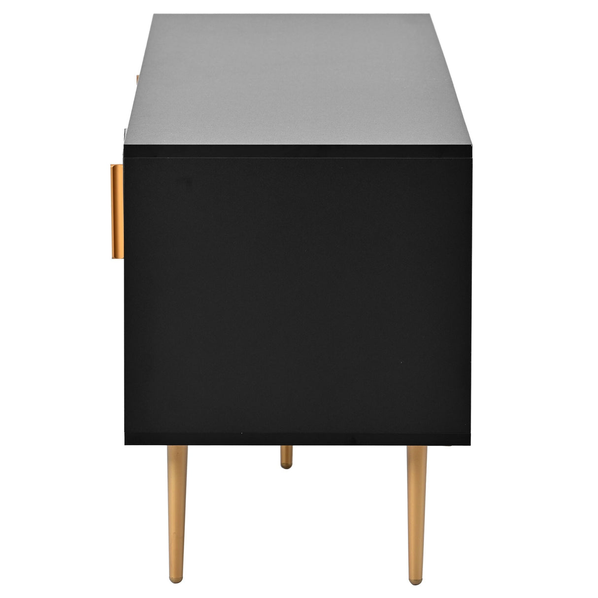 Modern TV Stand with 5 Champagne Legs - Durable