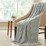 Modern Threads Oversized Cable-knit Cotton Throw Blanket (50 x 70)