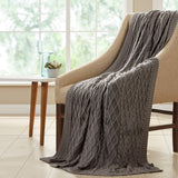 Modern Threads Oversized Cable-knit Cotton Throw Blanket (50 x 70)