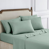 Modern Threads 6-Piece Bed Sheet Set - Ultra Soft Brushed Microfiber, Deep Pocket, Cool & Breathable, Fits 21" Mattress