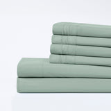Modern Threads 6-Piece Bed Sheet Set - Ultra Soft Brushed Microfiber, Deep Pocket, Cool & Breathable, Fits 21" Mattress