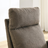 Modern Tufted Accent Rocking Chair, Upholstered Nursery Glider Rocker with High Backrest for Baby and Kids