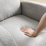 Modern Tufted Accent Rocking Chair, Upholstered Nursery Glider Rocker with High Backrest for Baby and Kids