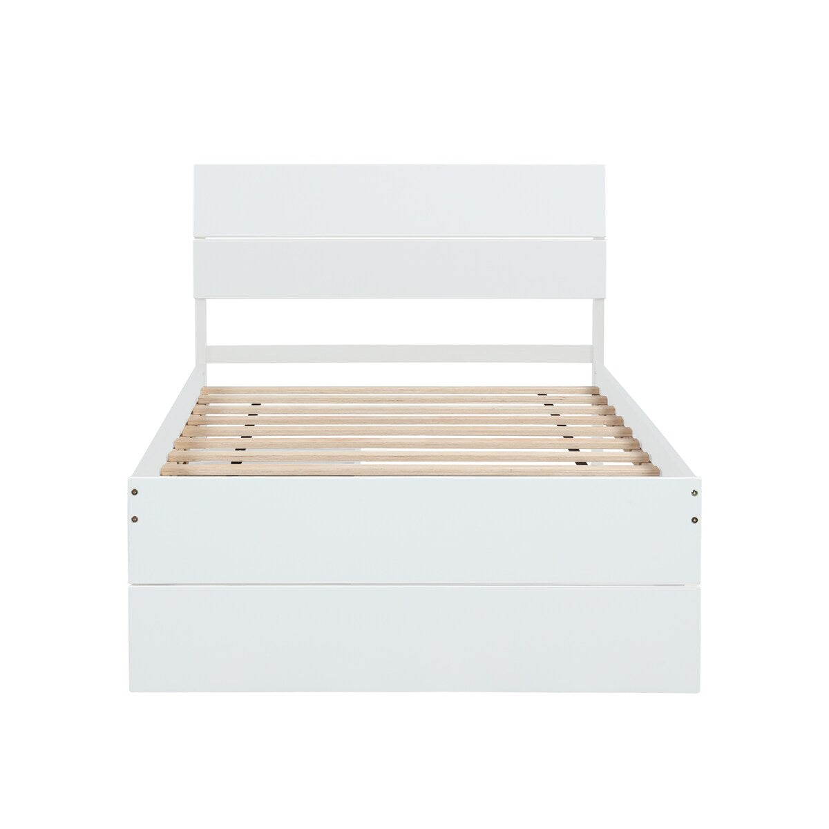 Modern Twin Bed Frame With 2 Drawers