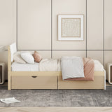 Modern Twin Bed Frame With 2 Drawers