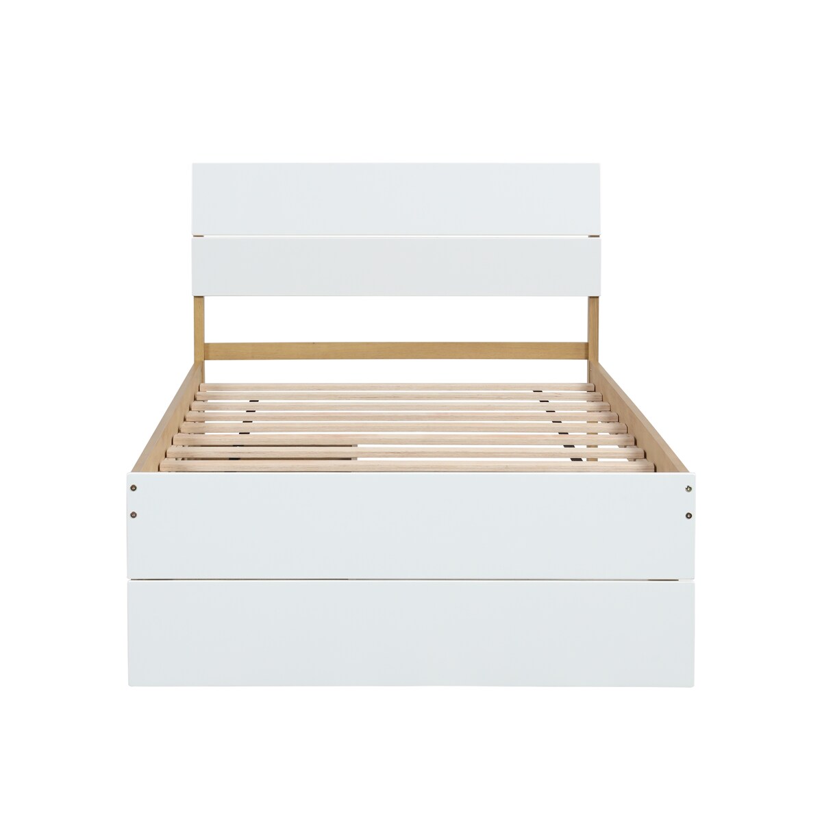 Modern Twin Bed Frame With 2 Drawers