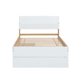 Modern Twin Bed Frame With 2 Drawers