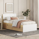 Modern Twin Bed Frame With 2 Drawers