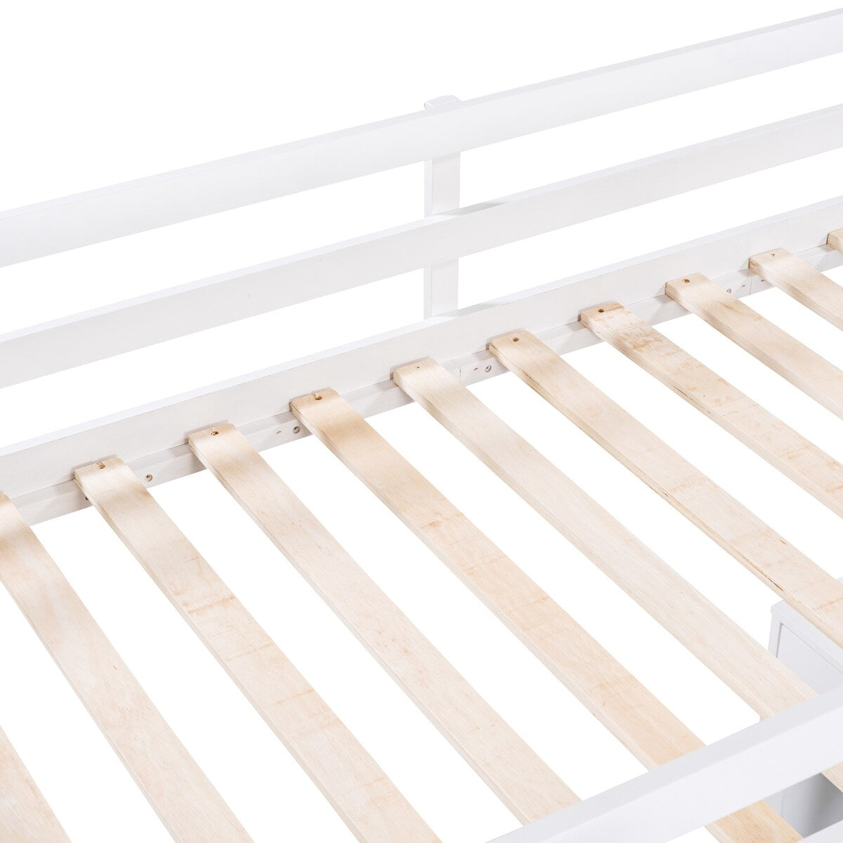 Modern Twin Size Loft Bed With Ladder,Shelves and Desk,Sturdy Construction for Bedroom