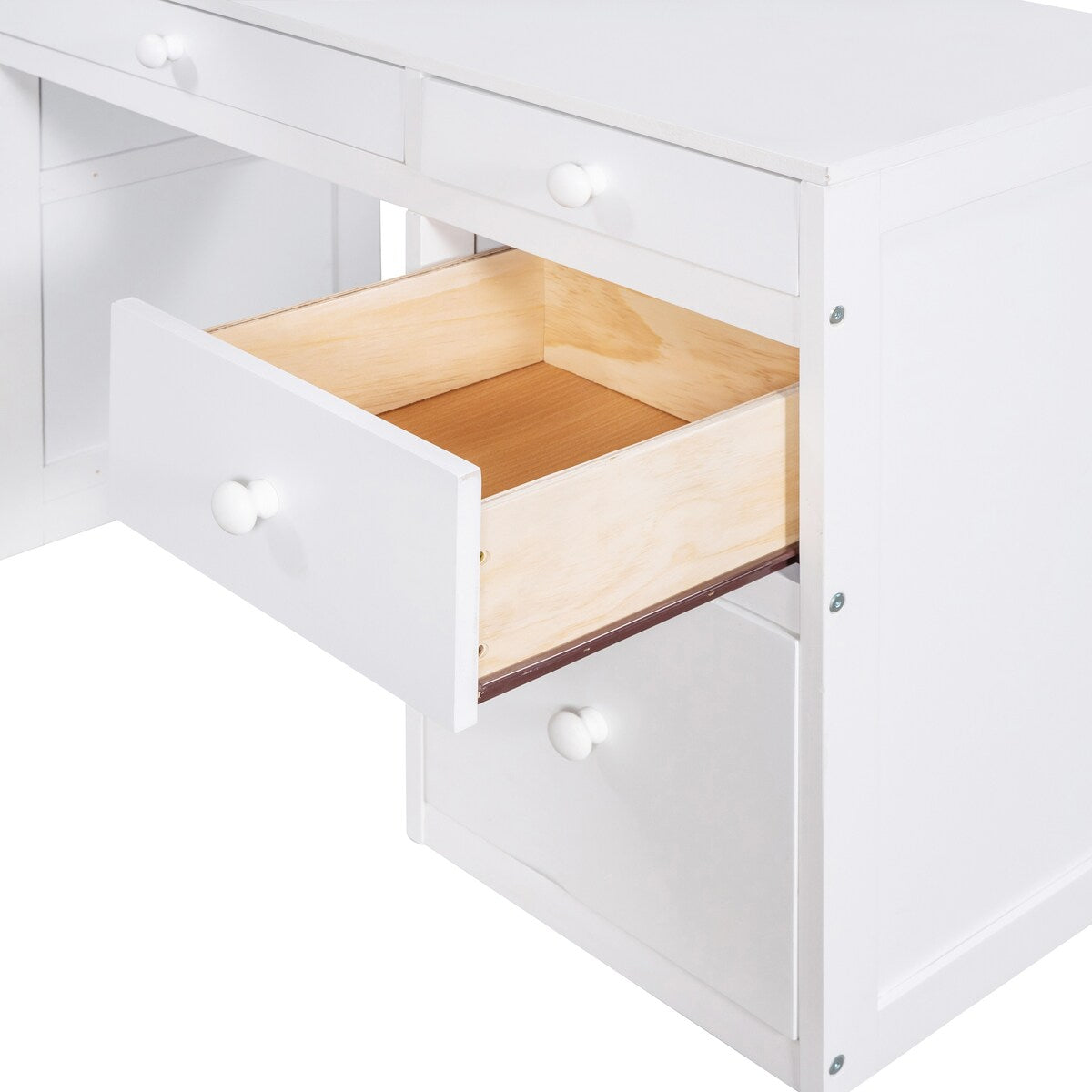 Modern Twin Size Loft Bed With Ladder,Shelves and Desk,Sturdy Construction for Bedroom