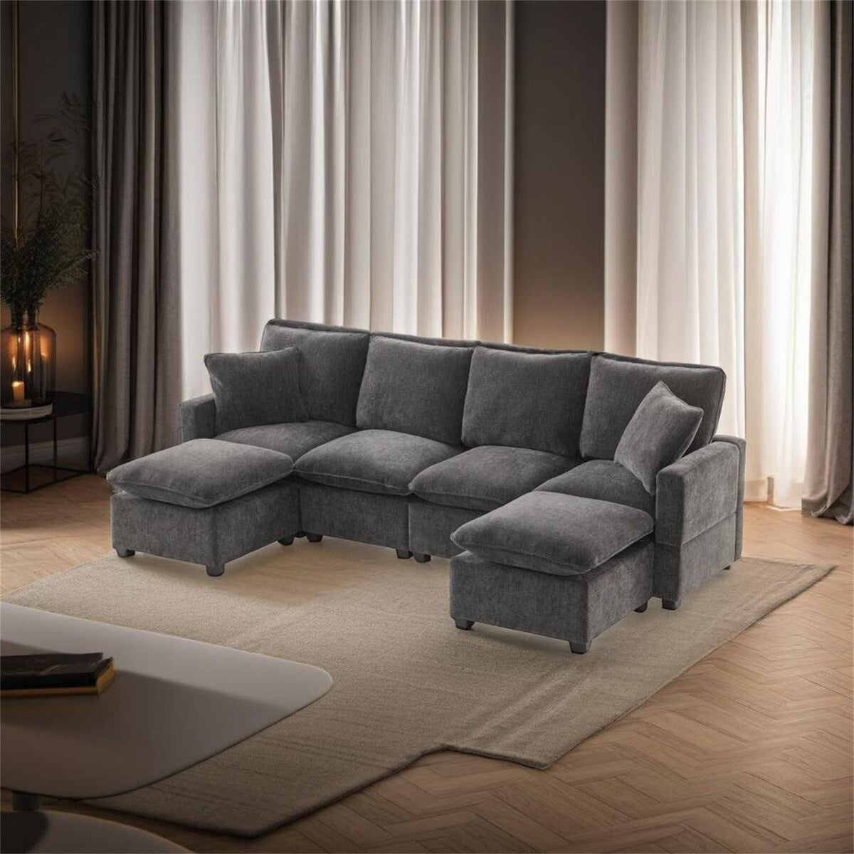Modern U Shape Modular Sofa