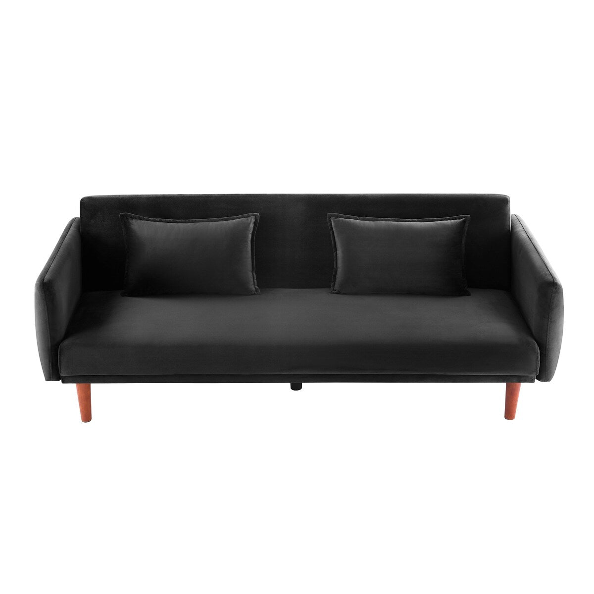 Modern Upholstered 3-Seater Adjustable Backrest Sofa Bed