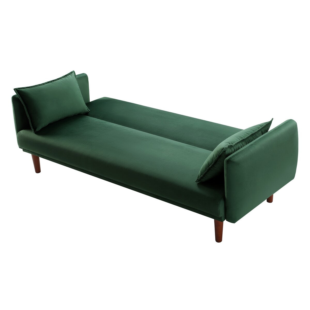 Modern Upholstered 3-Seater Adjustable Backrest Sofa Bed