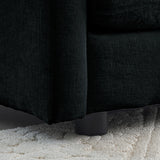 Modern Upholstered Accent Chair Single Sofa Armchair Living Room Chair with 1 Toss Pillow and Deep Seat