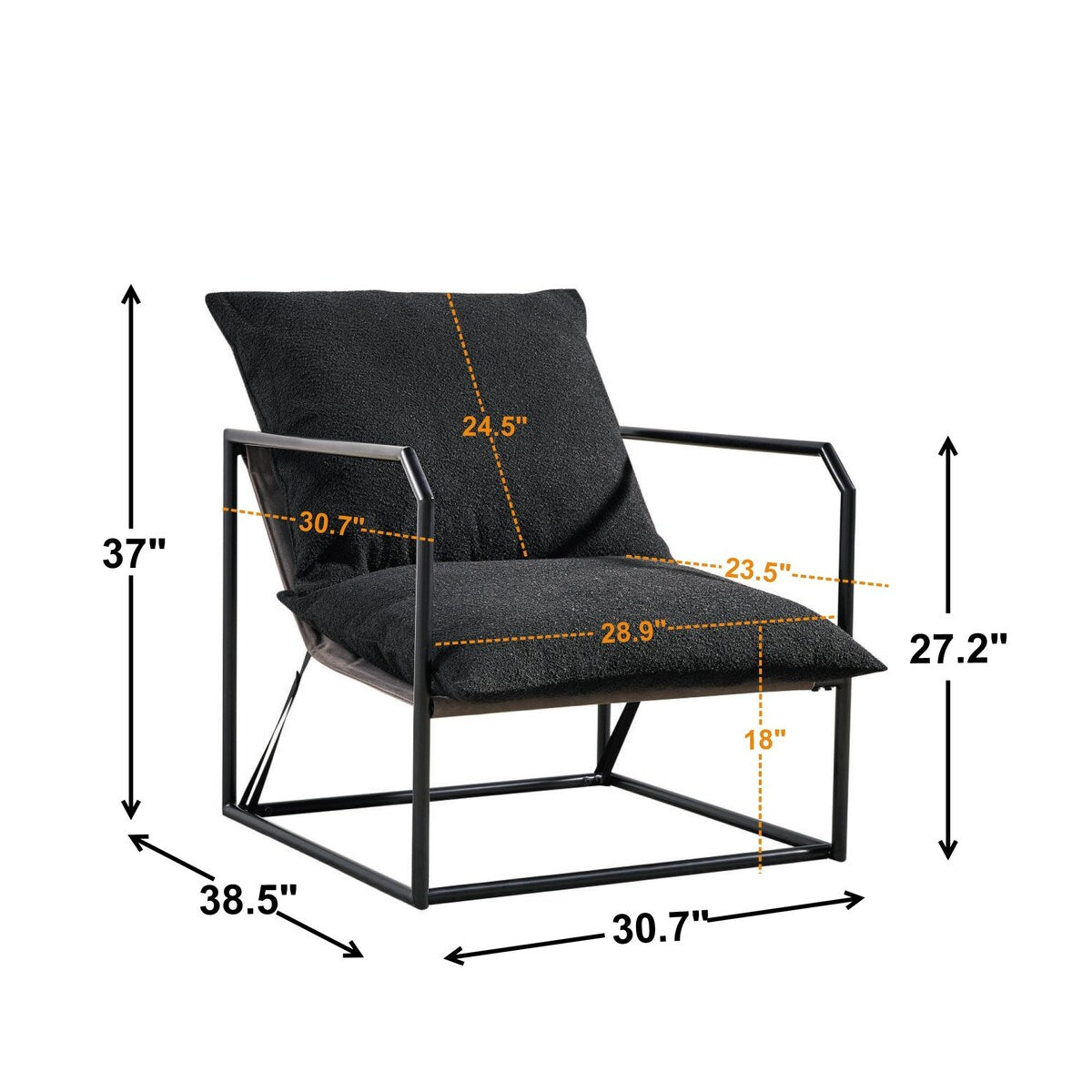 Modern Upholstered Accent chair, for Living Room