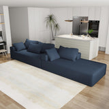 Modern Upholstered Sectional Sofa Couch Set,Modular 108" L Shaped Sectional With 6 Pillows,Free Combination Sofa Couch