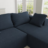 Modern Upholstered Sectional Sofa Couch Set,Modular 108" L Shaped Sectional With 6 Pillows,Free Combination Sofa Couch